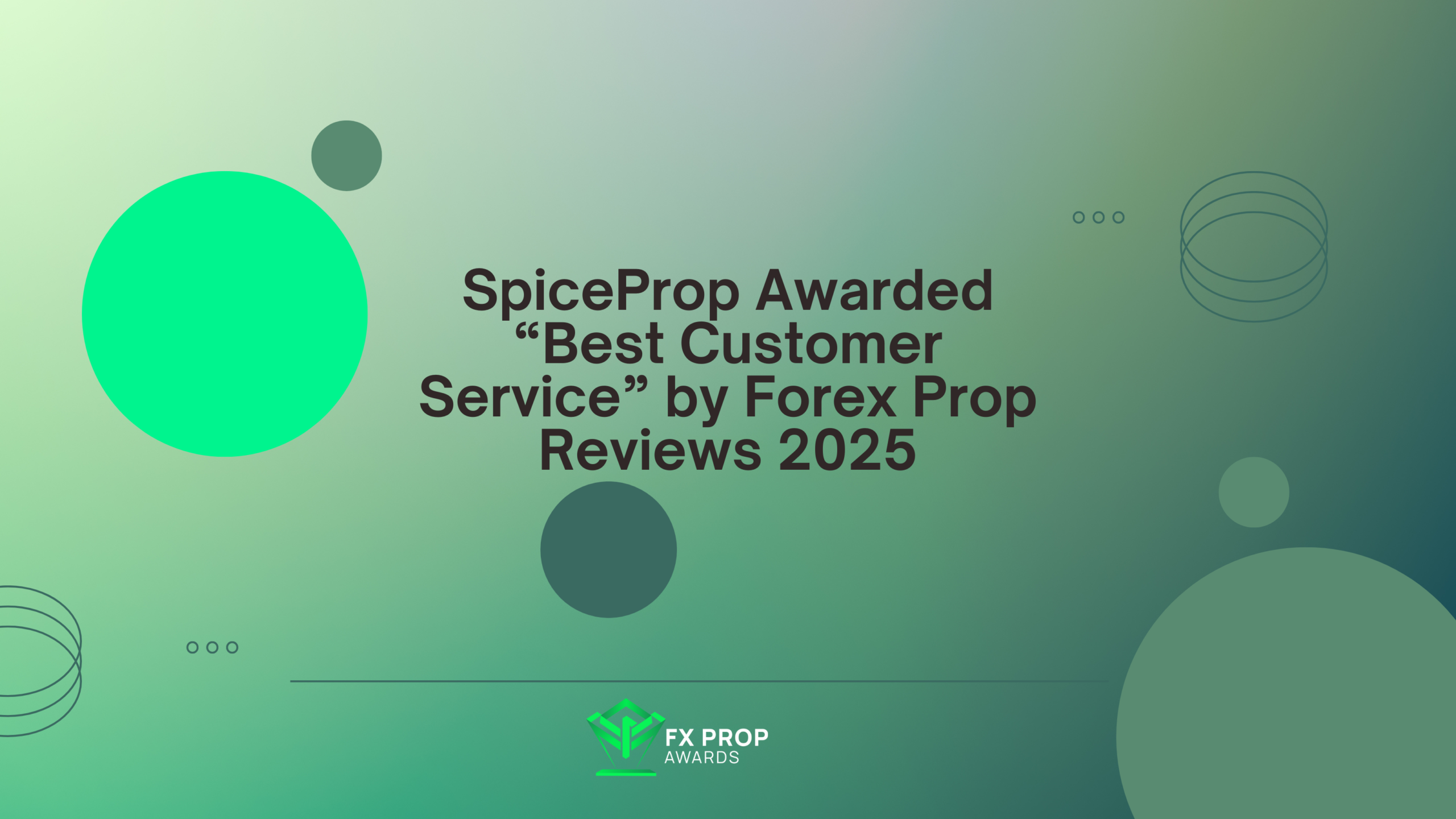 SpiceProp Awarded “Best Customer Service” by Forex Prop Reviews 2025